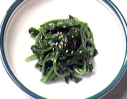 시금치무침 사진