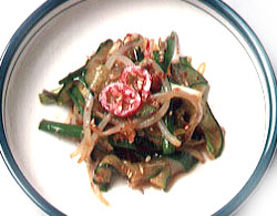 오이숙주초무침 사진