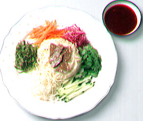 쟁반국수 사진