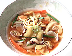 조개칼국수 사진