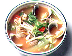 조개콩나물된장찌개 사진
