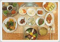 비빔밥 상차림 사진